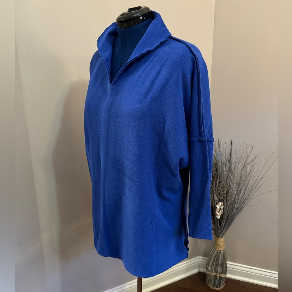 Unique blue top